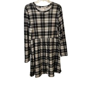 🐆3/$15 Planet Gold Plaid dress